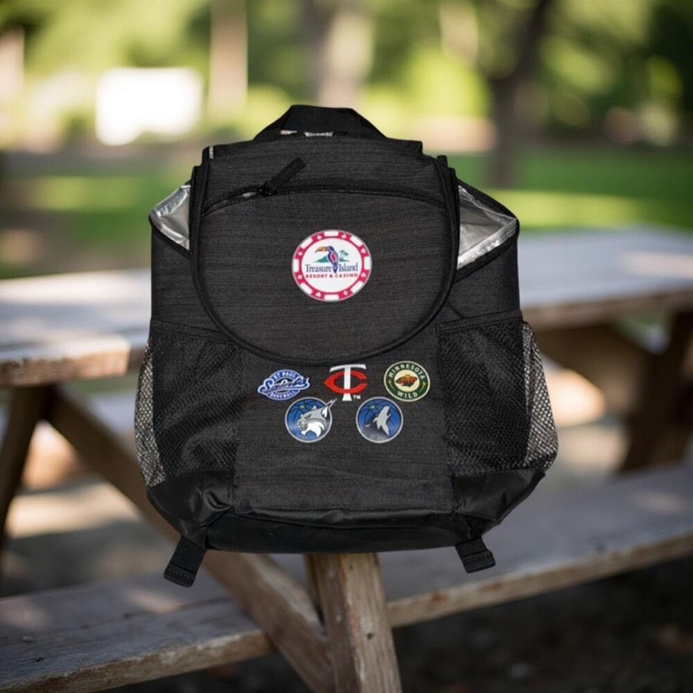 NWOT MN Sports Team Logo Backpack Soft Cooler Wild Twins Lynx Wolves